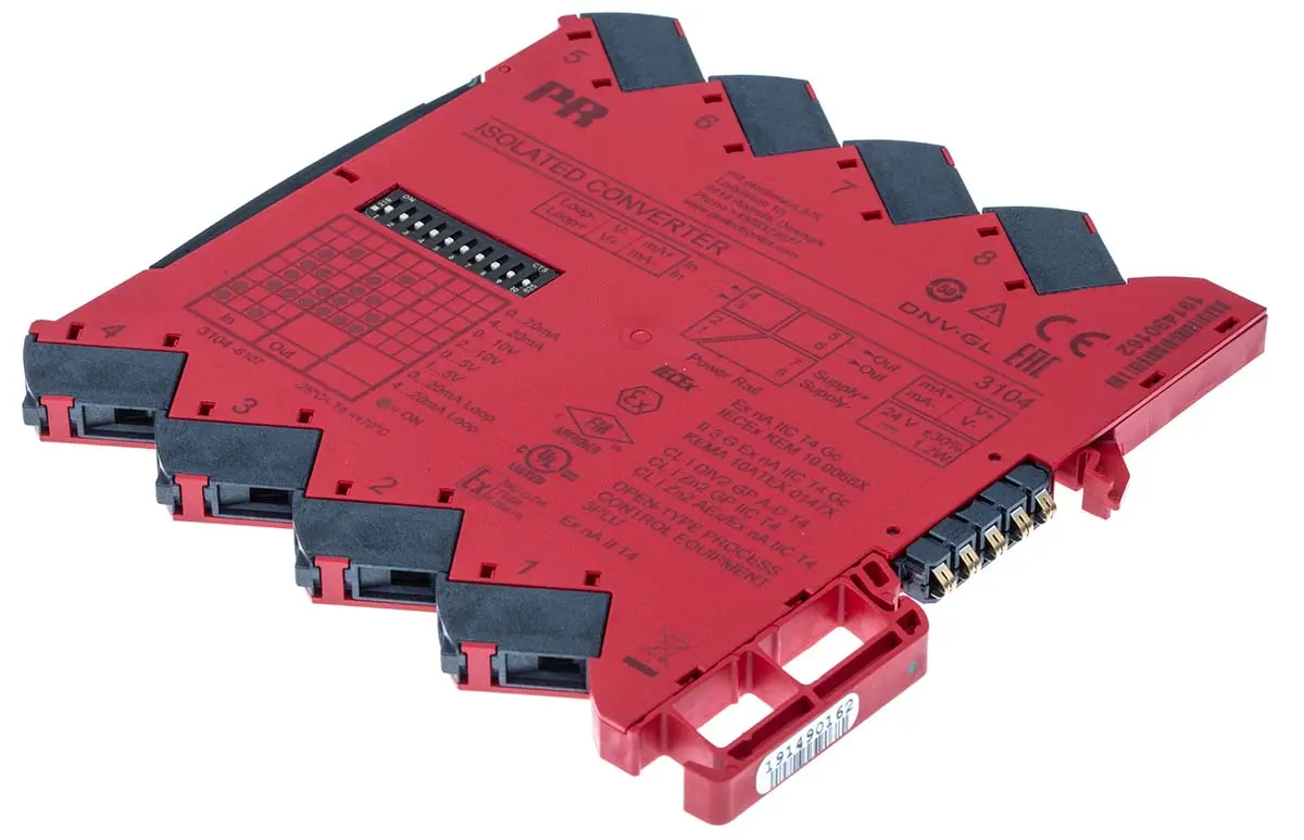 Produktfoto 1 von PR Electronics Serie 3100 Isolierter Signalwandler 16.8/31.2 V dc, Strom/Spannung 0 to 10.25 V EIN / Strom/Spannung 0 to