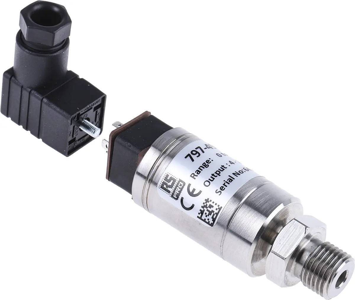 Produktfoto 1 von RS PRO G1/4 Relativ Drucksensor 0bar bis 250bar, Stromausgang 4 → 20 mA, für , für Gas, Hydraulikflüssigkeit