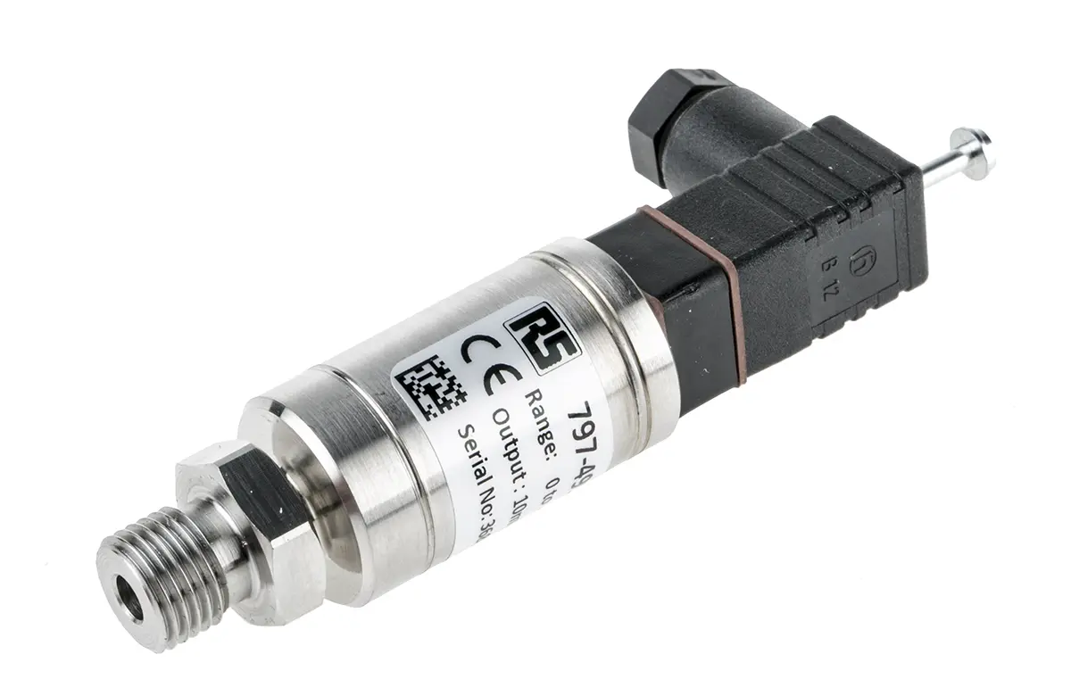 Produktfoto 1 von RS PRO G1/4 Relativ Drucksensor 0bar bis 100bar, Spannung 0 → 100 mV, für , für Gas, Hydraulikflüssigkeit