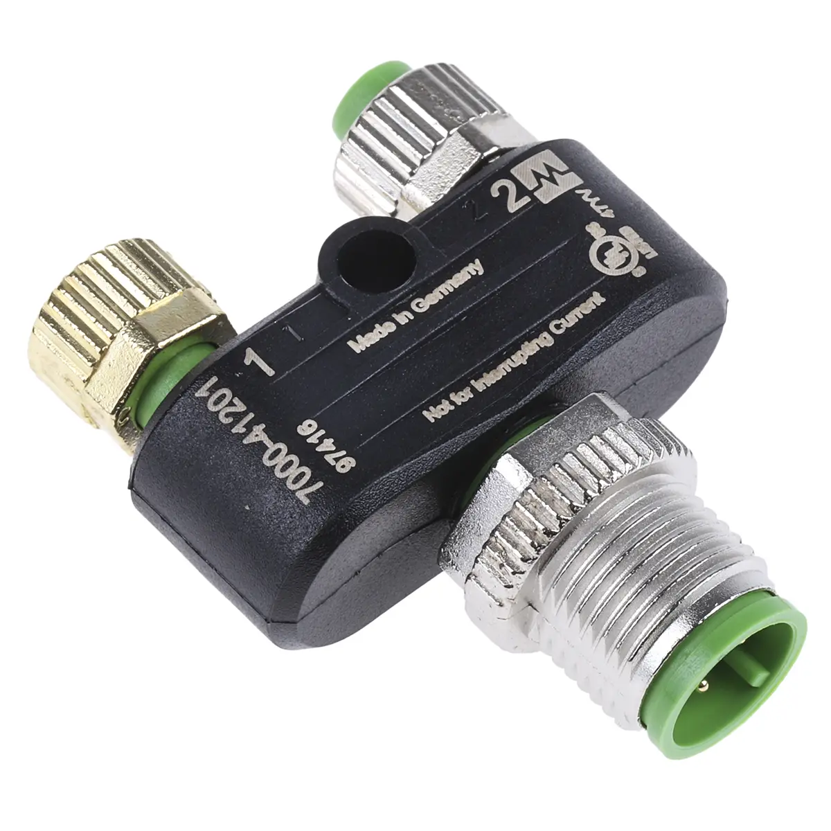 Produktfoto 1 von Murrelektronik Limited 7000 M12 Rundsteckverbinder Adapter Stecker, Buchse 4-polig 4A Kabel IP65, IP40