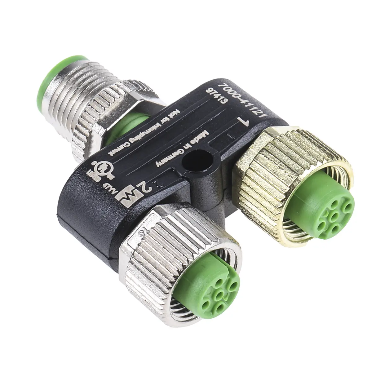 Produktfoto 1 von Murrelektronik Limited, Gerade 7000 Rundsteckverbinder Adapter 5 M12, IP65, IP67 Stecker M12