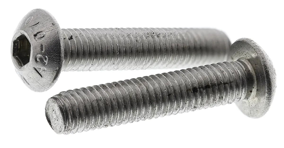 Produktfoto 1 von RS PRO Linsenkopf Innensechskantschraube, Edelstahl A2, M5 x 0.8mm, 25mm