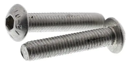 Produktfoto 1 von RS PRO Innensechskant Linsenkopf Innensechskantschraube, Edelstahl glatt, M5, M5 25 mm