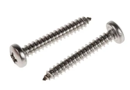 Produktfoto 1 von RS PRO Selbstschneidende Schraube DIN 7981C Pozidriv, Edelstahl Flachrund x 32 mm glatt