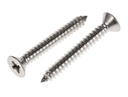 Produktfoto 1 von RS PRO Selbstschneidende Schraube DIN 7982C Pozidriv, Edelstahl Senkkopf x 38 mm glatt