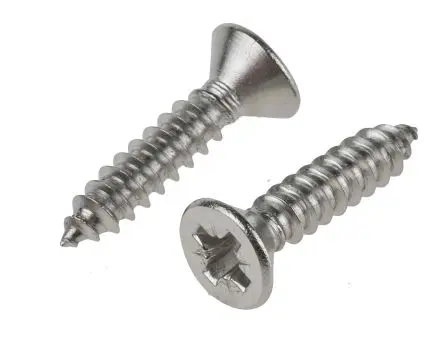 Produktfoto 1 von RS PRO Selbstschneidende Schraube DIN 7982C Pozidriv, Edelstahl Senkkopf x 25 mm glatt