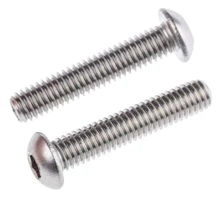 Produktfoto 1 von RS PRO Innensechskant Linsenkopf Innensechskantschraube, Edelstahl glatt, M6, M6 30 mm