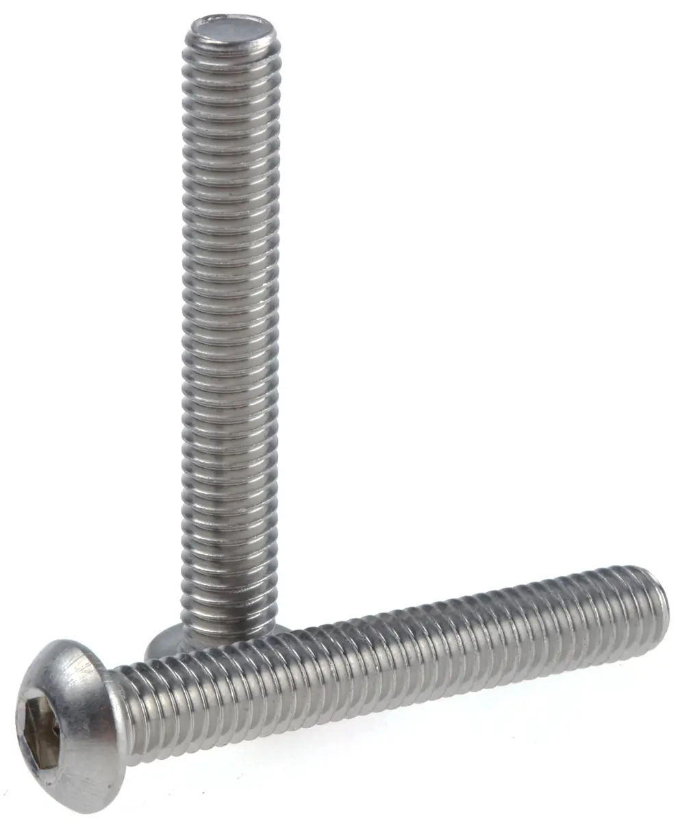 Produktfoto 1 von RS PRO Linsenkopf Innensechskantschraube, Edelstahl A2, M6 x 1mm, 40mm