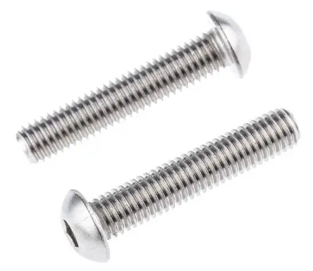 Produktfoto 1 von RS PRO Innensechskant Linsenkopf Innensechskantschraube, Edelstahl glatt, M8, M8 40 mm