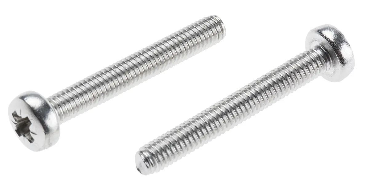 Produktfoto 1 von RS PRO Linsenkopf Pozidriv Schrauben A2 , M4 x 30.0mm Edelstahl