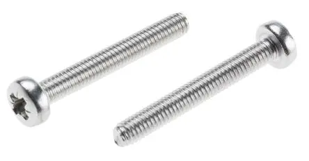 Produktfoto 1 von RS PRO Flachrund Pozidriv Maschinenschraube Edelstahl glatt 30.0 mm M4