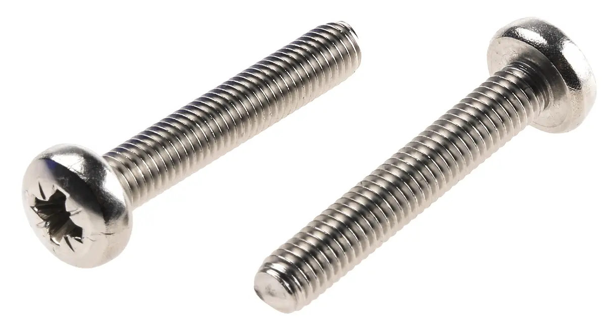 Produktfoto 1 von RS PRO Linsenkopf Pozi Schrauben A2, M5 x 30.0mm Edelstahl
