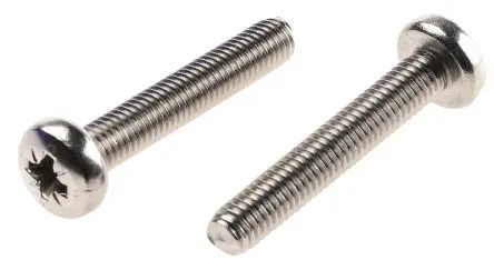 Produktfoto 1 von RS PRO Flachrund Pozidriv Maschinenschraube Edelstahl glatt 30.0 mm M5