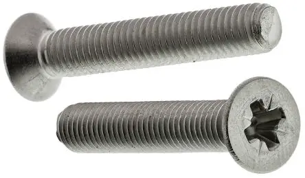 Produktfoto 1 von RS PRO Senkkopf Pozidriv Maschinenschraube Edelstahl glatt 30.0 mm M5