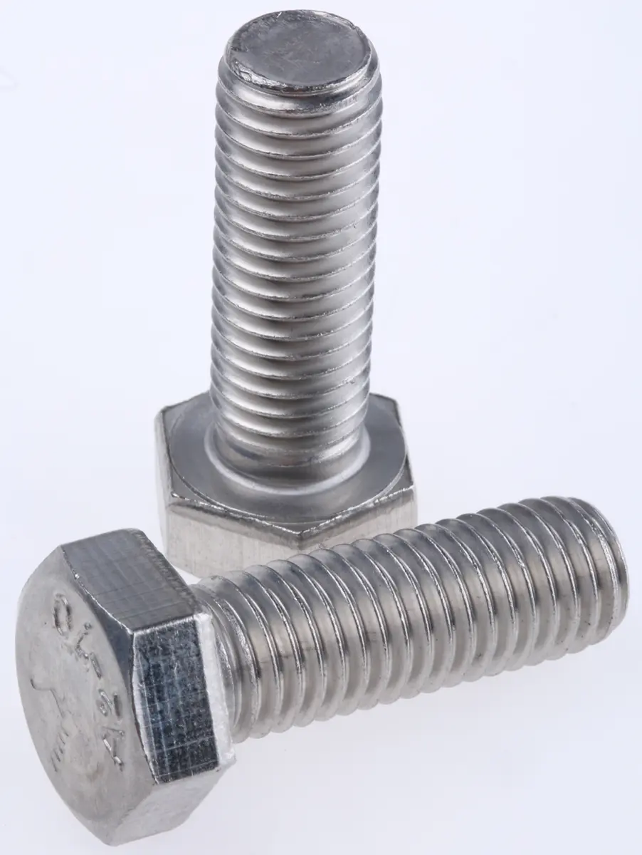 Produktfoto 1 von RS PRO M12 x 1.75 mm Sechskantschraube, Edelstahl glatt, DIN 933