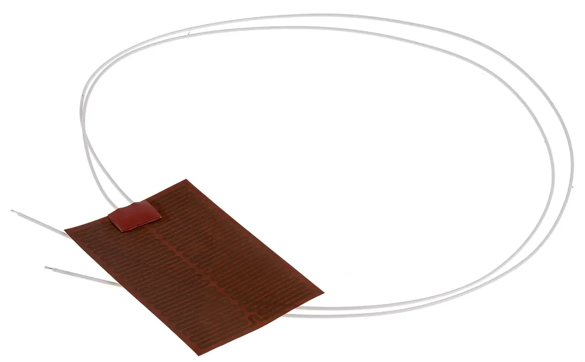Produktfoto 1 von RS PRO Heizelement Heizmatte 3,75 W / 12 V, 75mm x 0.2mm, Länge 50mm