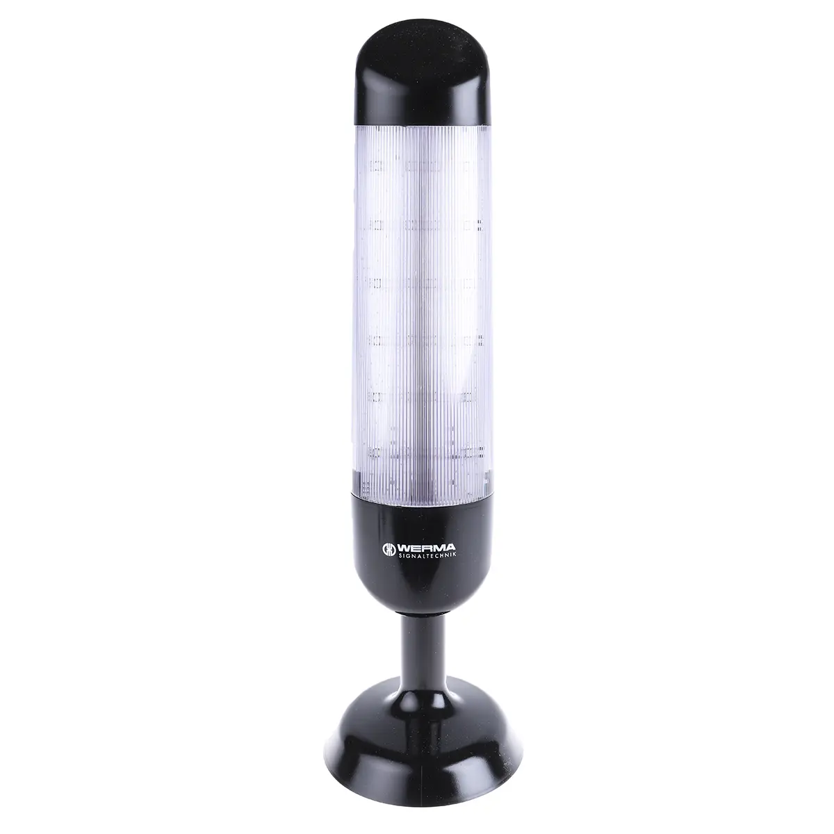 Produktfoto 1 von Werma Kompakt LED Signalturm 3-stufig Linse Klar + Summer Verschiedene Lichteffekte 391mm Multifunktion