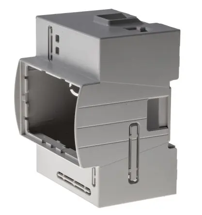Produktfoto 1 von Italtronic Modulbox DIN Rail Raspberry Pi Gehäuse passend für Raspberry Pi A, Raspberry Pi B Polycarbonat Grau, Klar