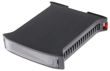 Produktfoto 1 von Italtronic DIN-Schienengehäuse, Geh.Mat. ABS, Polycarbonat 120 mm 101 mm, Schwarz 22.5mm, Serie RAILBOX