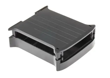 Produktfoto 1 von Italtronic DIN-Schienengehäuse, Geh.Mat. Polycarbonat, ABS 120 mm 12 mm, Grün, Grau, Schwarz, DIN-Hutschiene 101mm,