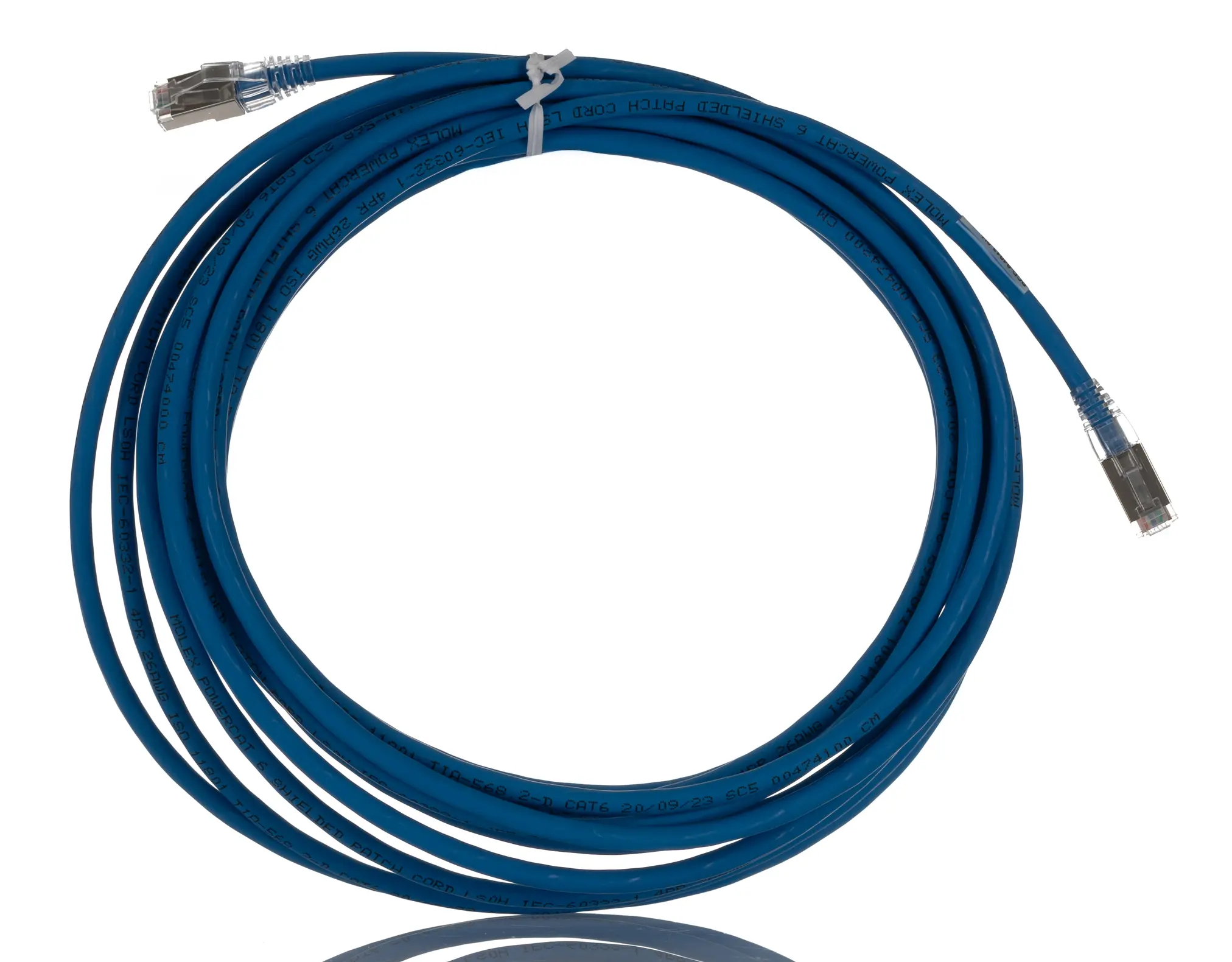 Produktfoto 1 von Molex Premise Networks PCD Kat. 6 Ethernet-Kabel Abgeschirmt, Aussen ø 6.3 mm Außen-ø , Raucharm halogenfrei