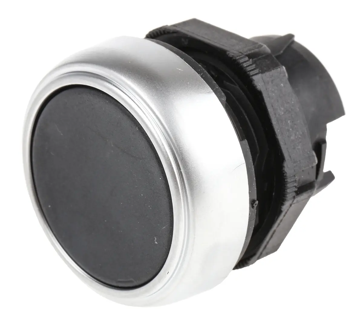 Produktfoto 1 von Lovato Platinum Drucktastenkopf Ø 22 mm, Schwarz Federrückstellung Rund Rund Kunststoff, IP66