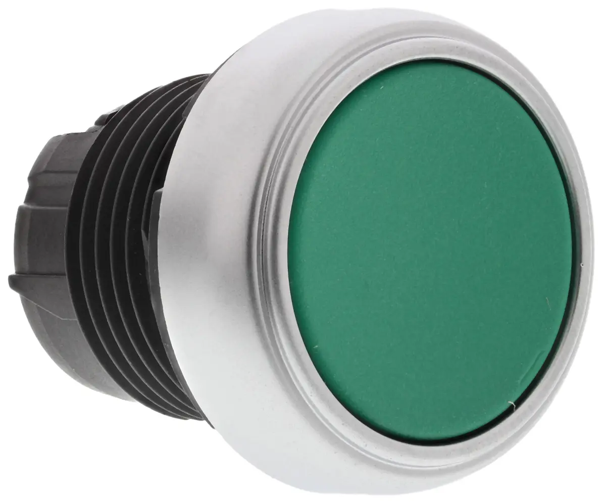 Produktfoto 1 von Lovato Platinum Drucktastenkopf Ø 22 mm, Grün Federrückstellung Rund Rund Polyamid, IP66