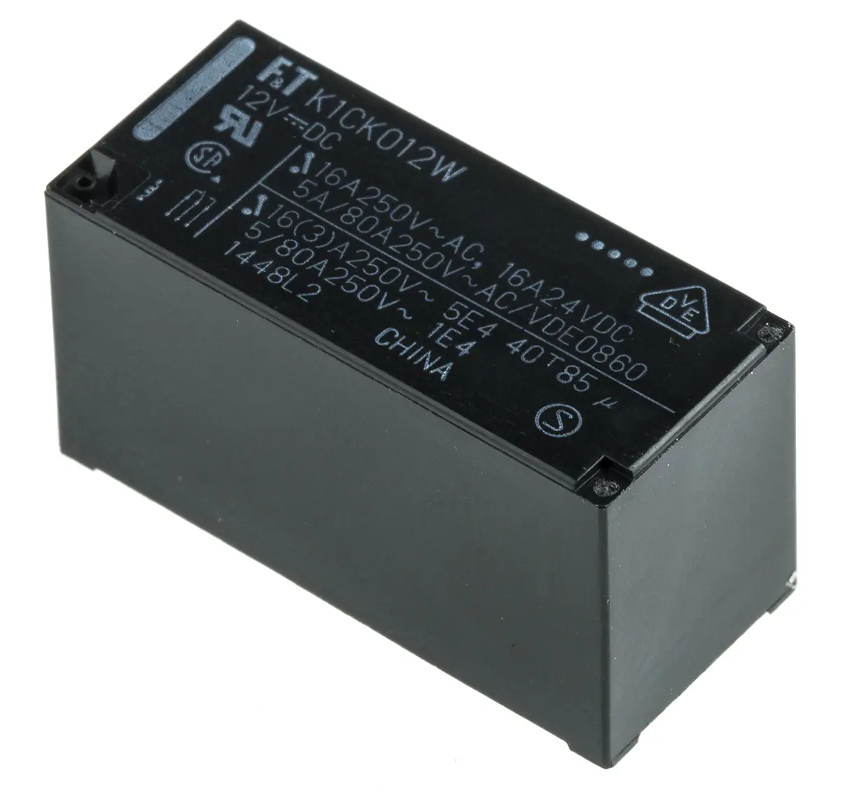 Produktfoto 1 von Fujitsu 12V dc Spule 1-poliger Wechsler Printrelais 16A 360Ω 400mW Monostabiles Relais