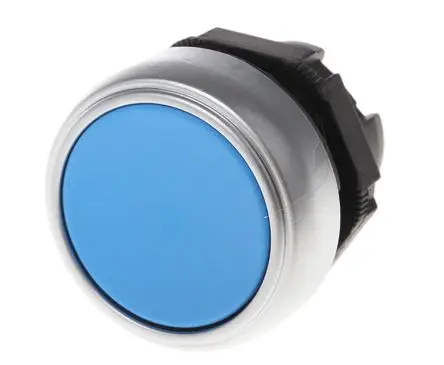Produktfoto 1 von Lovato Platinum Drucktastenkopf Ø 22 mm, Blau Federrückstellung Rund Rund Kunststoff, IP66