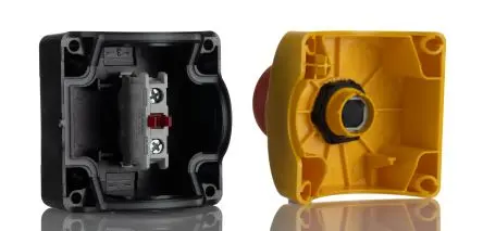 Produktfoto 1 von Lovato S1PY Not-Aus-Drucktaster, SMD, Ø 40 mm, 1 Öffner, Gelb IP66, IP67, IP69K, 72mm, x 97.4 mm, Schlüsselentriegelung