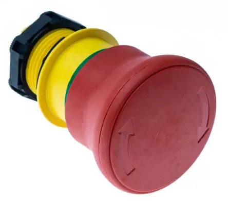 Produktfoto 1 von Lovato Platinum Not-Aus-Drucktaster, Ø 22 mm IP66, IP40, IP69K, Drehentriegelung