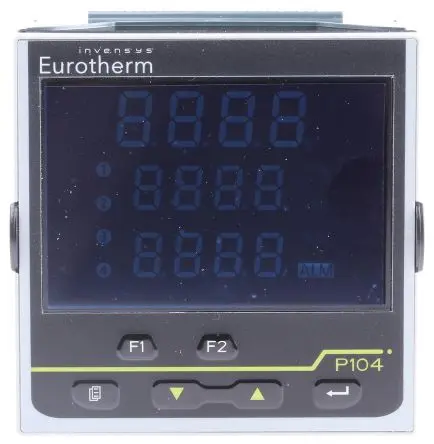 Produktfoto 1 von Eurotherm Piccolo P104 PID Temperaturregler Panel, 3 x Relais Ausgang/ Thermoelement Eingang 230V ac Ein-Aus