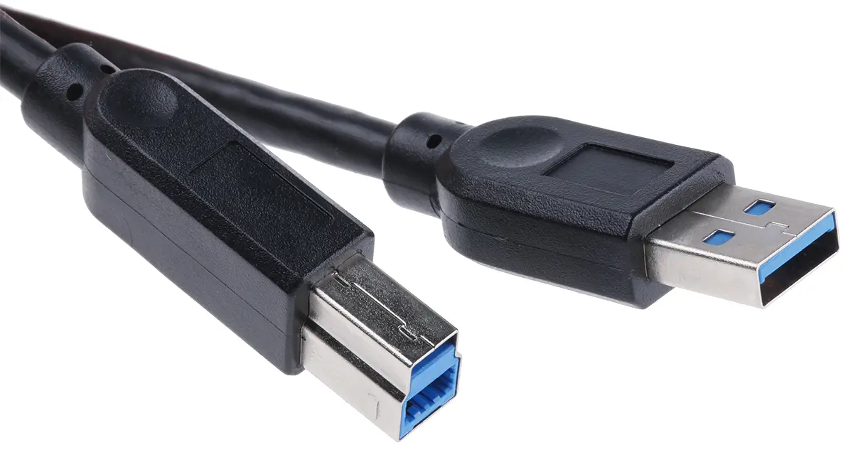 Produktfoto 1 von Roline Stecker USB-Kabel, USB Typ A Stecker / USB B, 1.8 m USB 3.0 Schwarz