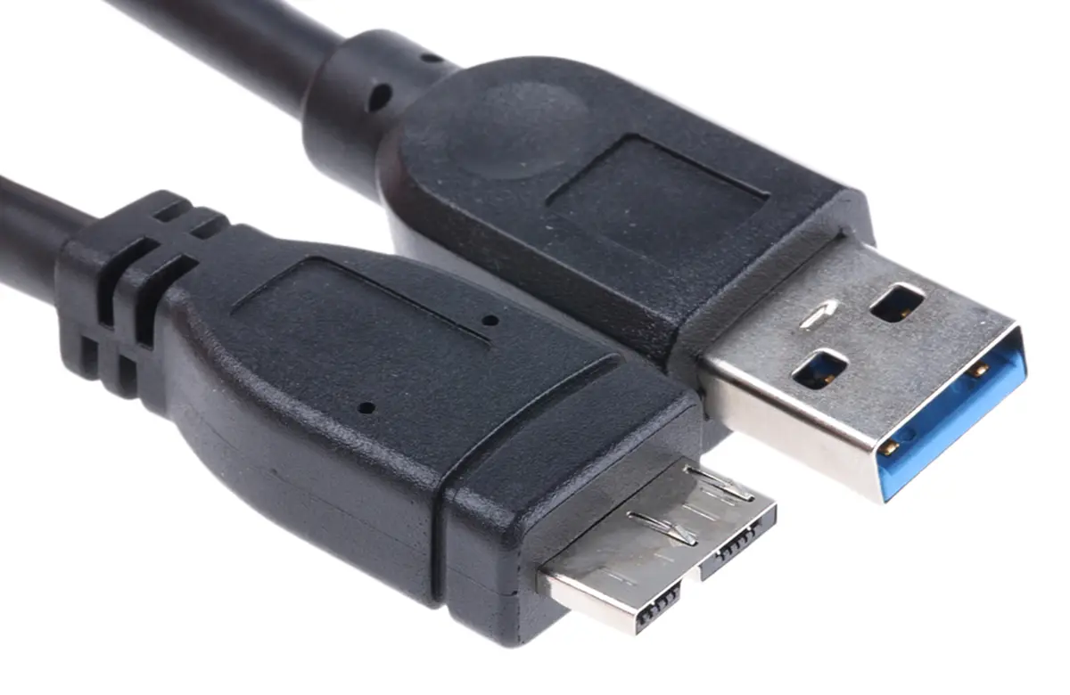 Produktfoto 1 von Roline Stecker USB-Kabel, USB Typ A Stecker / Micro-USB A, 2 m USB 3.0 Schwarz