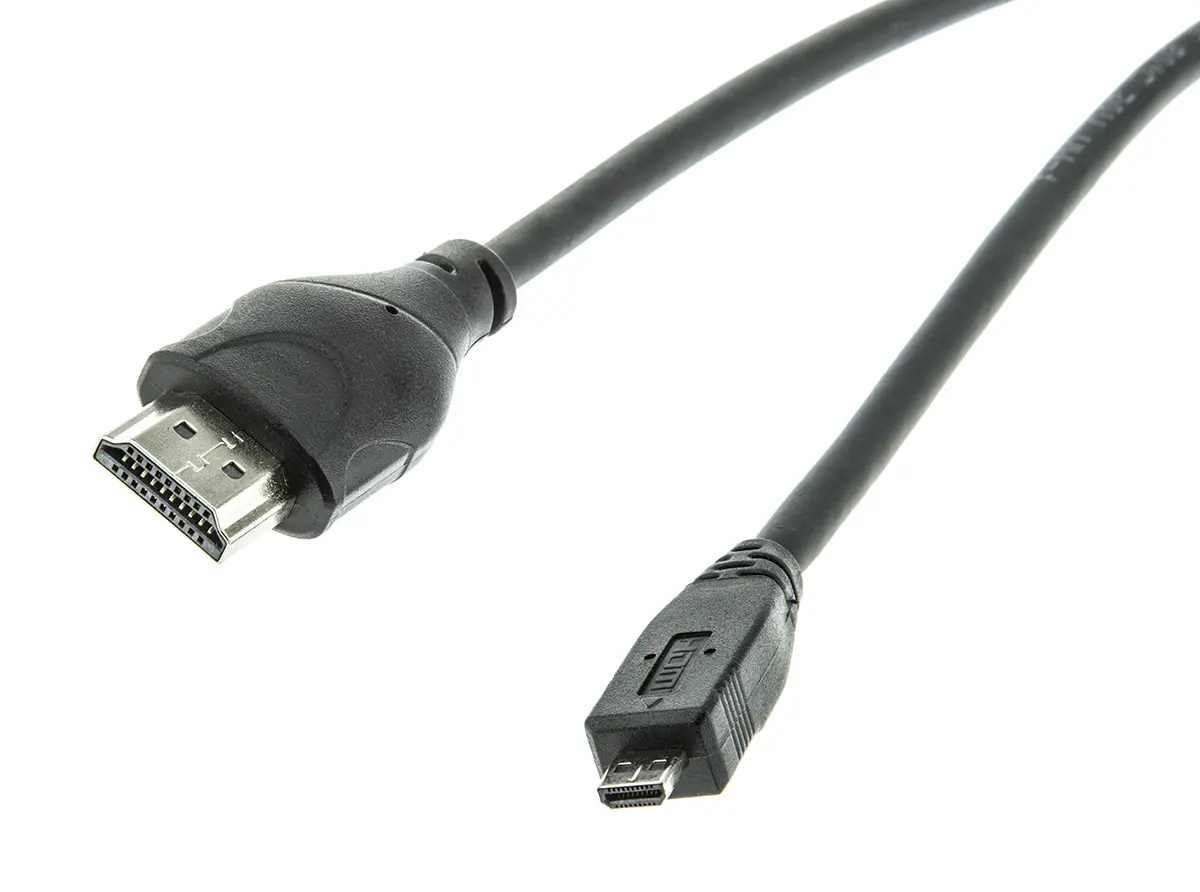 Produktfoto 1 von Roline High-Speed HDMI-Kabel A HDMI Stecker B HDMI Stecker, 2 m, Schwarz