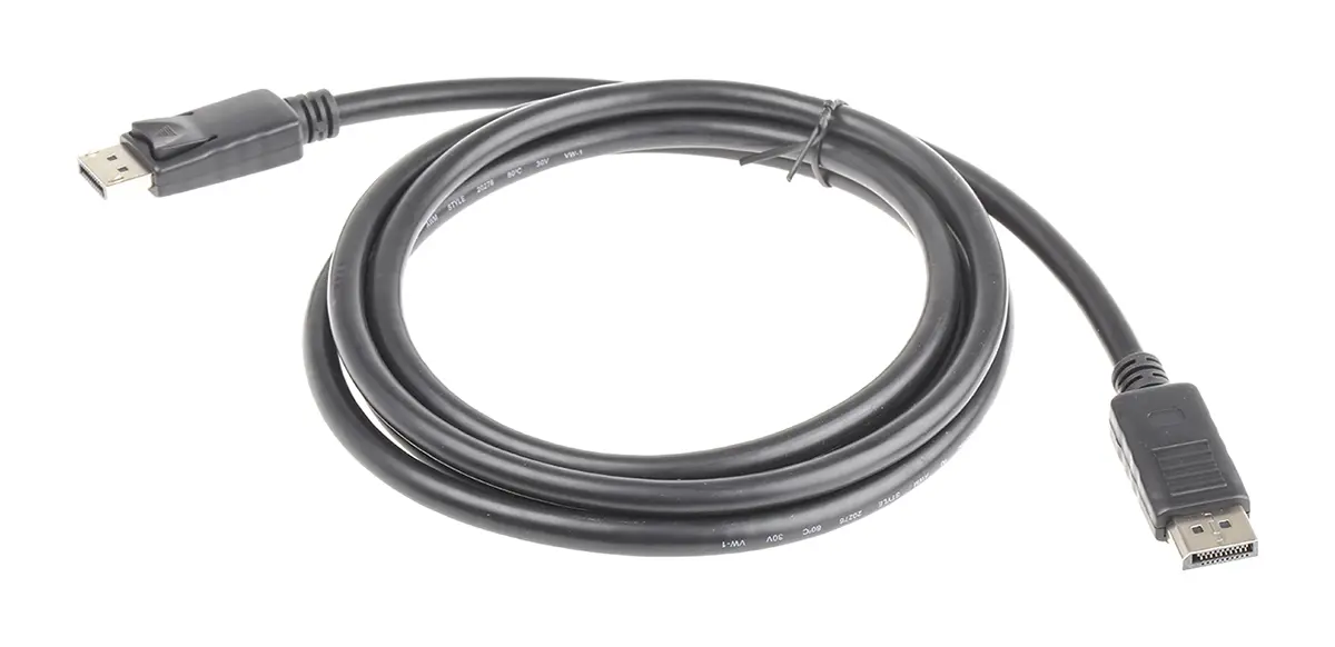 Produktfoto 1 von Roline, Stecker DisplayPort-Kabel A DisplayPort B DisplayPort - Stecker, 2 m Polyvinylchlorid