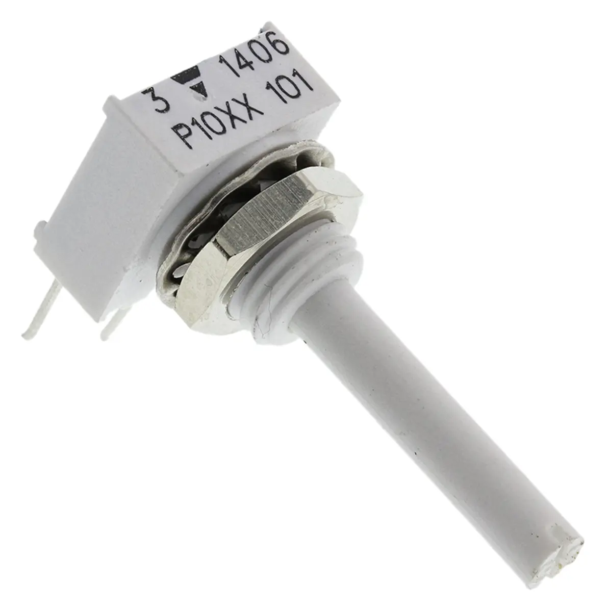 Vishay P10 THT, Tafelmontage  Dreh Potentiometer 100Ω ±10% / 0.5W , Schaft-Ø 3 mm