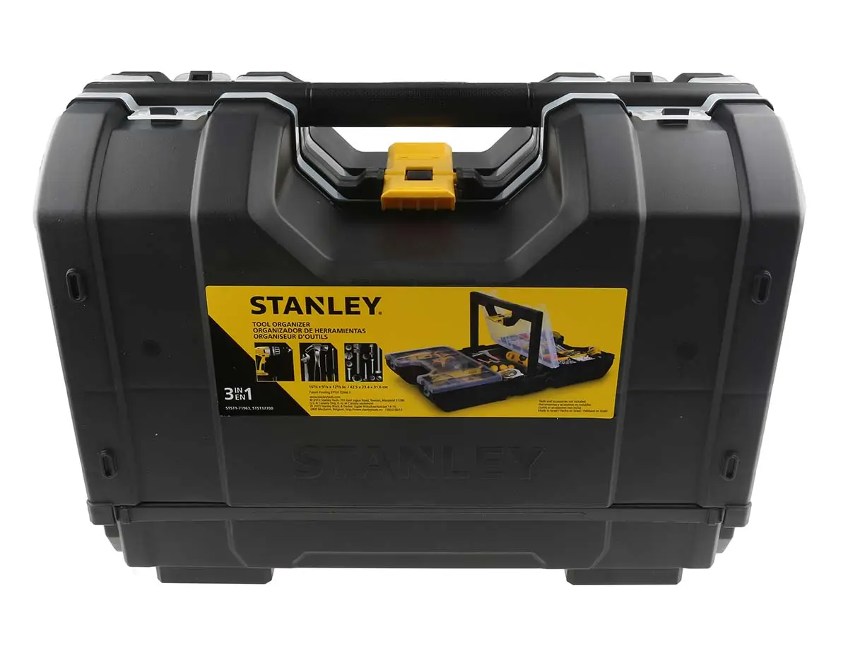 Produktfoto 1 von Stanley Kunststoff Werkzeugbox, 3 Schubladen, L. 306 mm B. 234 mm H. 192 mm, 15 kg