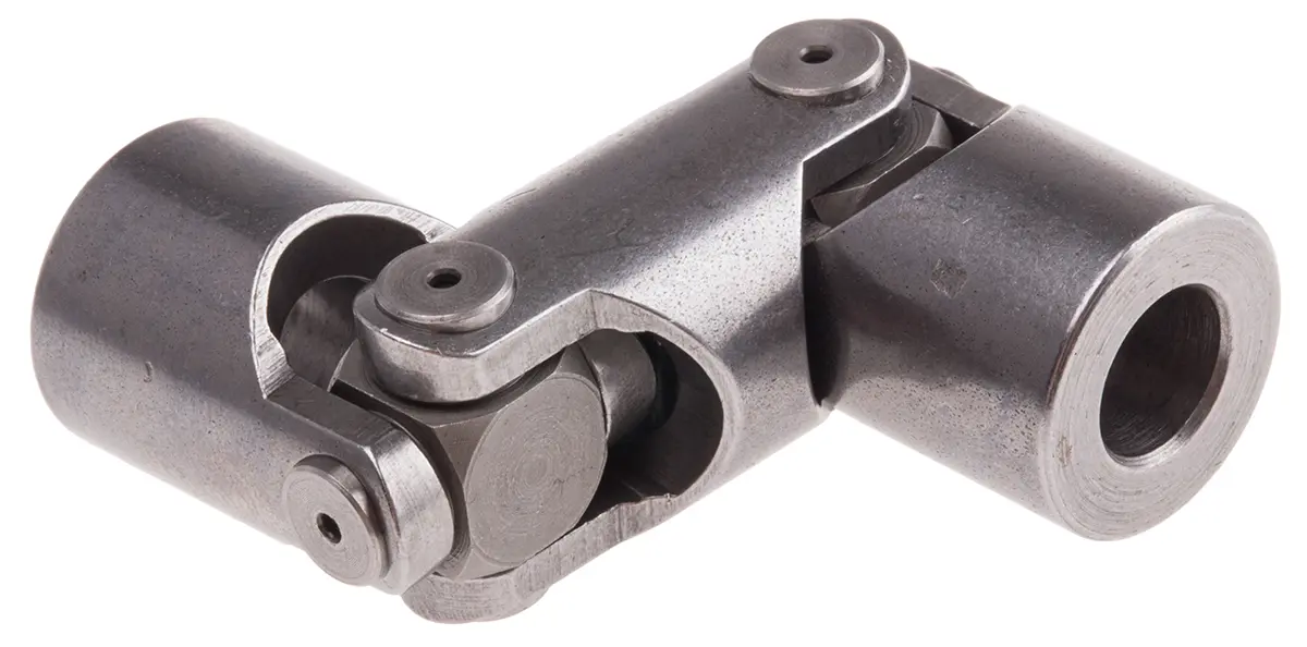 Produktfoto 1 von RS PRO 2 glatt Universalgelenk Stahl x 62 mm, Buchse 8 mm, bis 1000rpm
