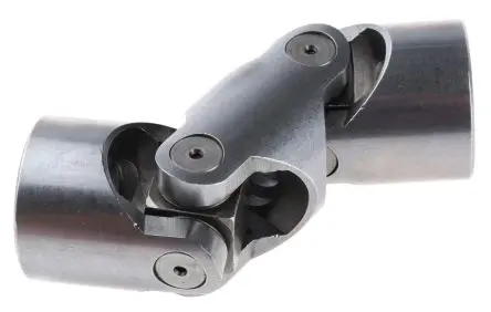 Produktfoto 1 von RS PRO 2 glatt Universalgelenk Stahl x 128mm, Buchse 20 mm, bis 1000U/min