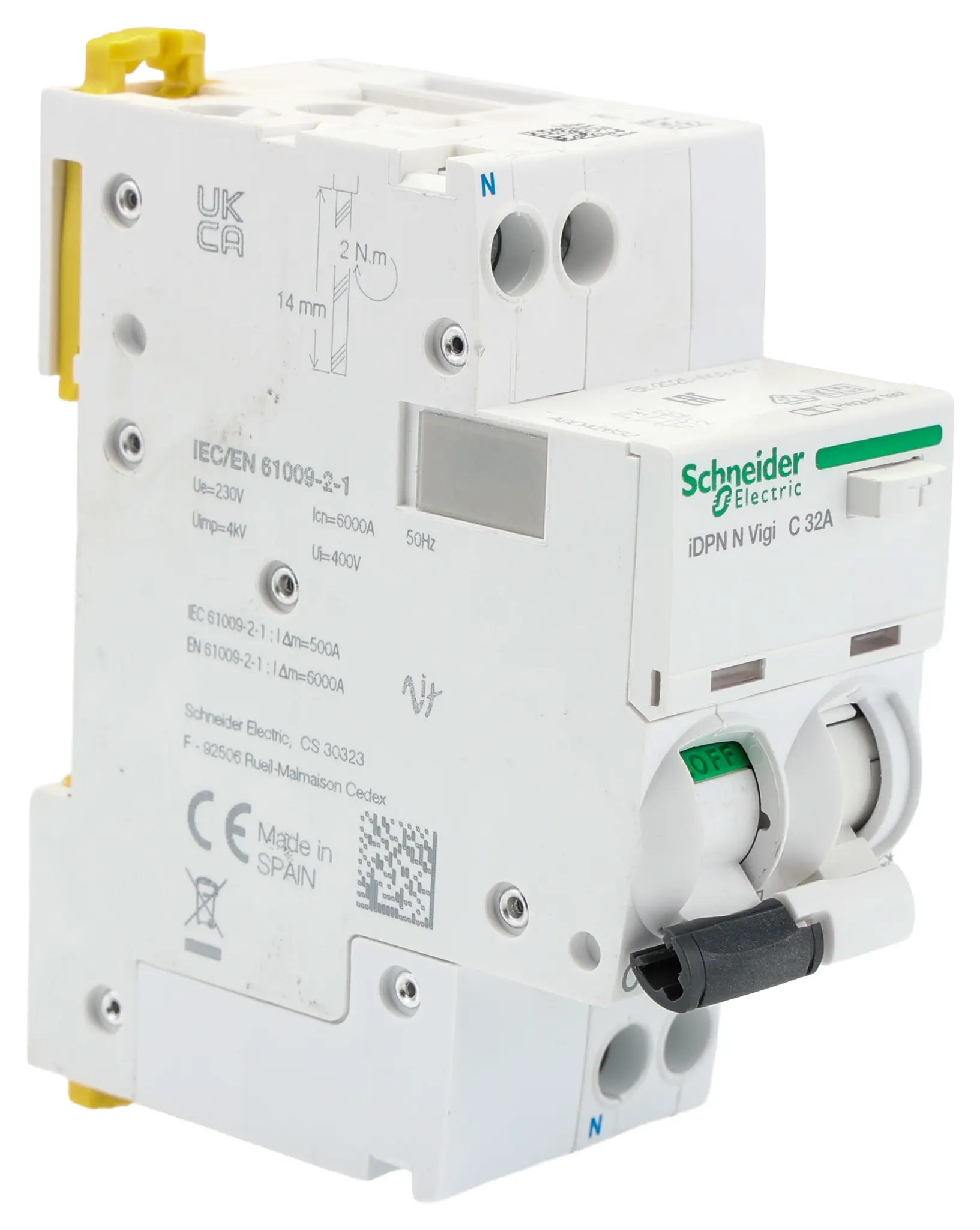 Schneider Electric iDPN FI-Schutzschalter, 1+N-polig, 32A, 300mA Typ C Acti 9 IEC 400V