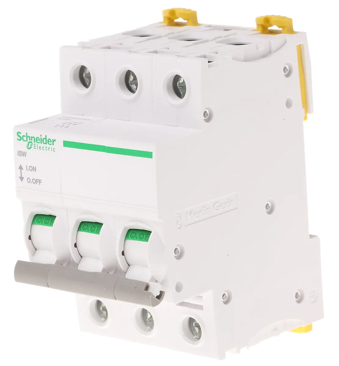 Produktfoto 1 von Schneider Electric iSW Trennschalter 3-polig 125A DIN-Schiene IP 20 415V ac Acti 9 3 Schließer