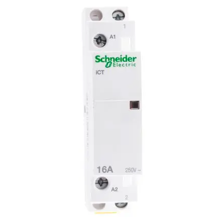 Produktfoto 1 von Schneider Electric Acti9 iCT Schütz 24V ac-Spule, 1-polig, 250V ac / 16 A 24V ac 1.3 W 1 Schließer Motorsteuerung