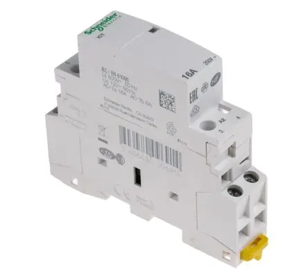 Produktfoto 1 von Schneider Electric Acti9 iCT Schütz 12V ac-Spule, 2-polig, 250V ac / 16 A 12V ac 1.3 W 2 Schließer Motorsteuerung