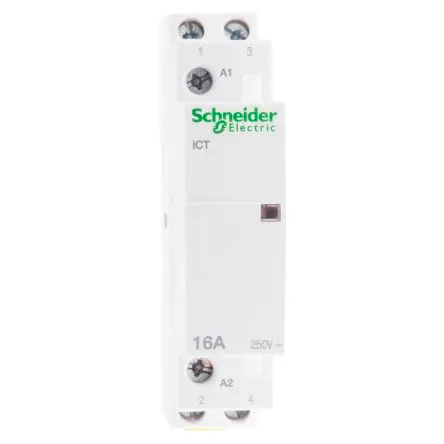 Produktfoto 1 von Schneider Electric ICT Schütz 230V ac-Spule, 2-polig, 250V ac / 16 A 240V 1.3 W 2 Schließer Motorsteuerung
