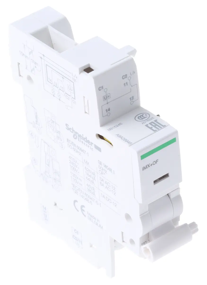 Produktfoto 1 von Schneider Electric 415V Acti9 A9A Geräteschutzschalter DIN-Hutschiene für ARA, ic60 MCB, IDPN Vigi, ild Doppelklemme,