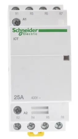 Schneider Electric Acti9 iCT Schütz 230V ac-Spule, 4-polig, 400V ac / 25 A 240V ac 1.6 W 4 Öffner Motorsteuerung