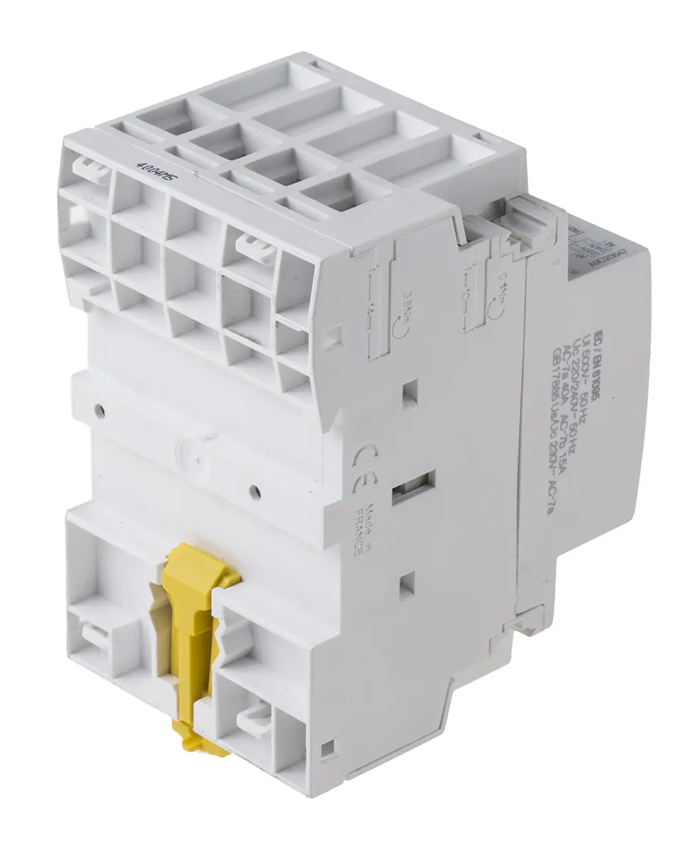 Produktfoto 1 von Schneider Electric Acti9 iCT Schütz 230V ac-Spule, 4-polig, 400V ac / 40 A 240V 2.1 W 4 Öffner Motorsteuerung