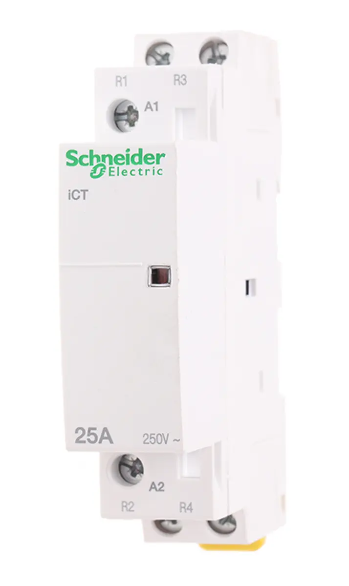 Produktfoto 1 von Schneider Electric ICT Schütz 230 V ac-Spule, 2-polig, 250V ac / 25 A 240 V 1.2 W 2 Öffner Motorsteuerung