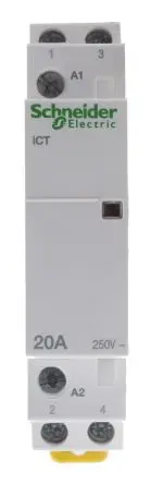 Produktfoto 1 von Schneider Electric ICT Schütz 230V ac-Spule, 2-polig, 250V ac / 20 A 240V 1.2 W 2 Schließer Motorsteuerung